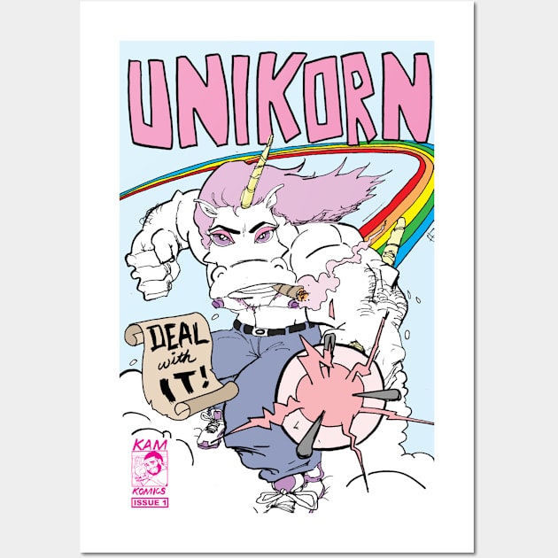 Kam Komcis: Unikorn #1 cover Wall Art by Kam Komics 